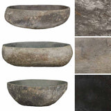 Basin River Stone Oval (45-53)x(34-41) cm - Top-Down View