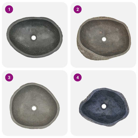 Basin River Stone Oval (45-53)x(34-41) cm, image 5