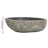 Basin River Stone Oval (45-53)x(34-41) cm - Low Angle