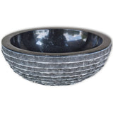 Basin Marble 40 cm Black - Front View