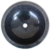 Basin Marble 40 cm Black - Top-Down View