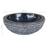 Basin Marble 40 cm Black - 45-Degree Angle