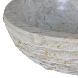 Basin Marble 40 cm Cream - 45-Degree Angle