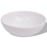 Three Piece Bathroom Furniture and Basin Set Beige - Top-Down View