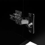 Three Piece Bathroom Furniture and Basin Set Black - 45-Degree Angle