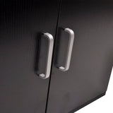 Nine Piece Bathroom Furniture and Basin Set Black