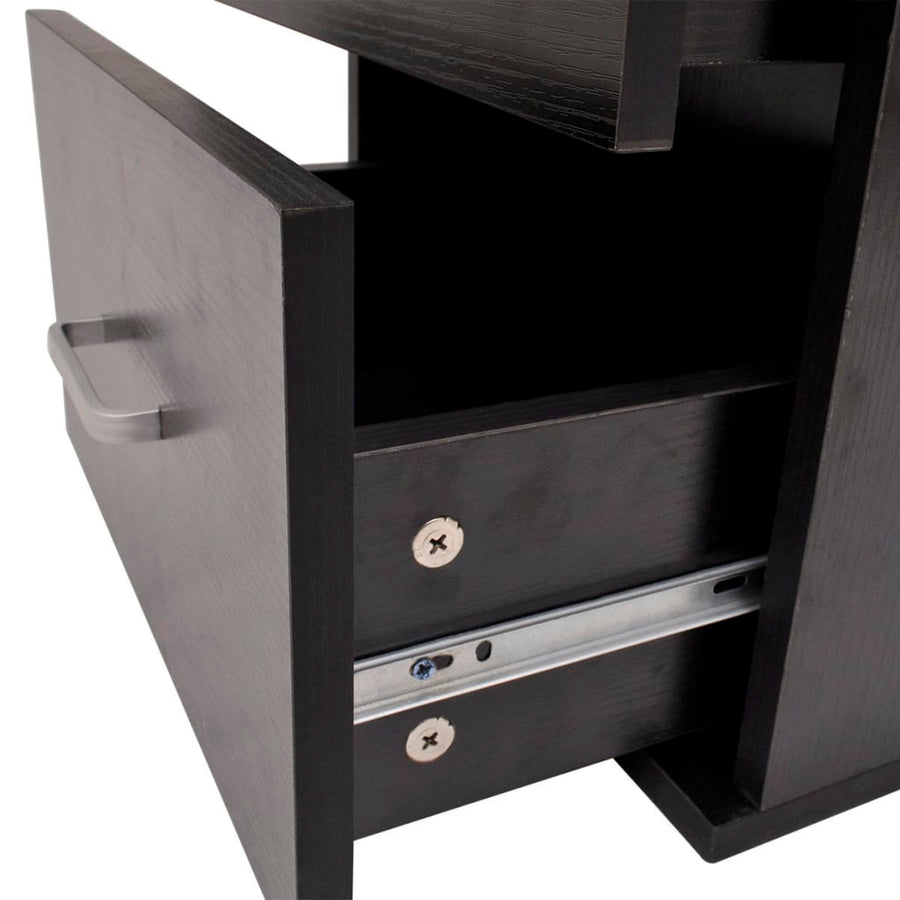 Nine Piece Bathroom Furniture and Basin Set Black