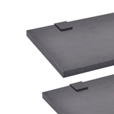 Nine Piece Bathroom Furniture and Basin Set Black