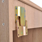 Nine Piece Bathroom Furniture and Basin Set Beige - Close-Up Angle