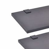 Seven Piece Bathroom Furniture and Basin Set Black