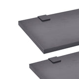 Eight Piece Bathroom Furniture and Basin Set Black - Side View
