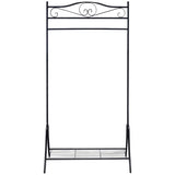 Clothing Rack Black Steel