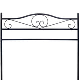 Clothing Rack Black Steel - Side View