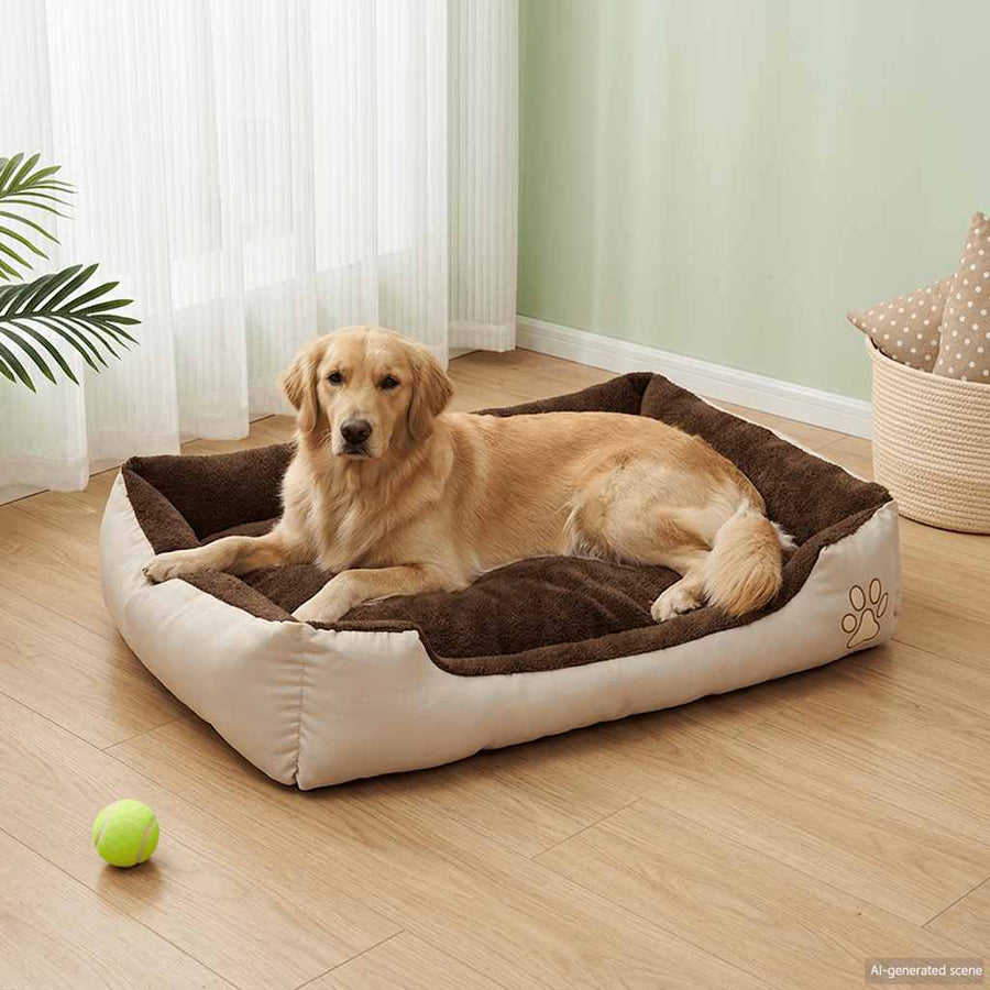 Dog Bed Beige and Brown XXL