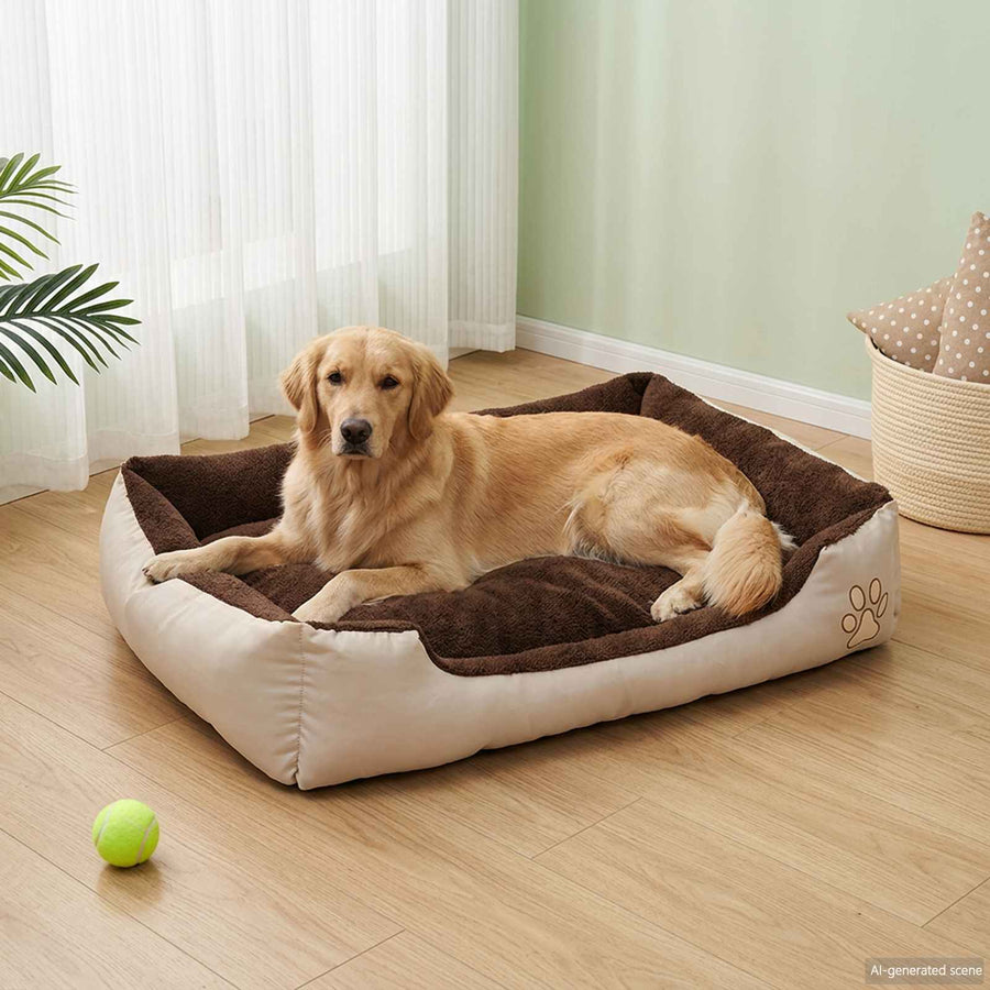 Dog Bed Beige and Brown XXL