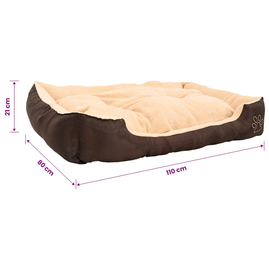 Dog Bed Brown and Beige XXL