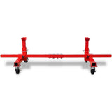 Mobile Axle Stand Red - Front View