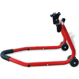 Motorcycle Front Stand Red - Side View