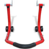 Motorcycle Rear Stand Red - Front View