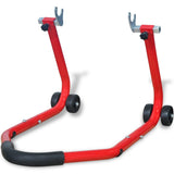 Motorcycle Rear Stand Red - Side View