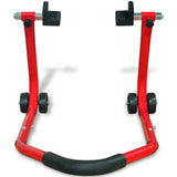 Motorcycle Rear Paddock Stand Red - Front View