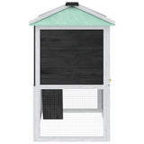 Animal Rabbit Cage Double Floor Wood - 45-Degree Angle
