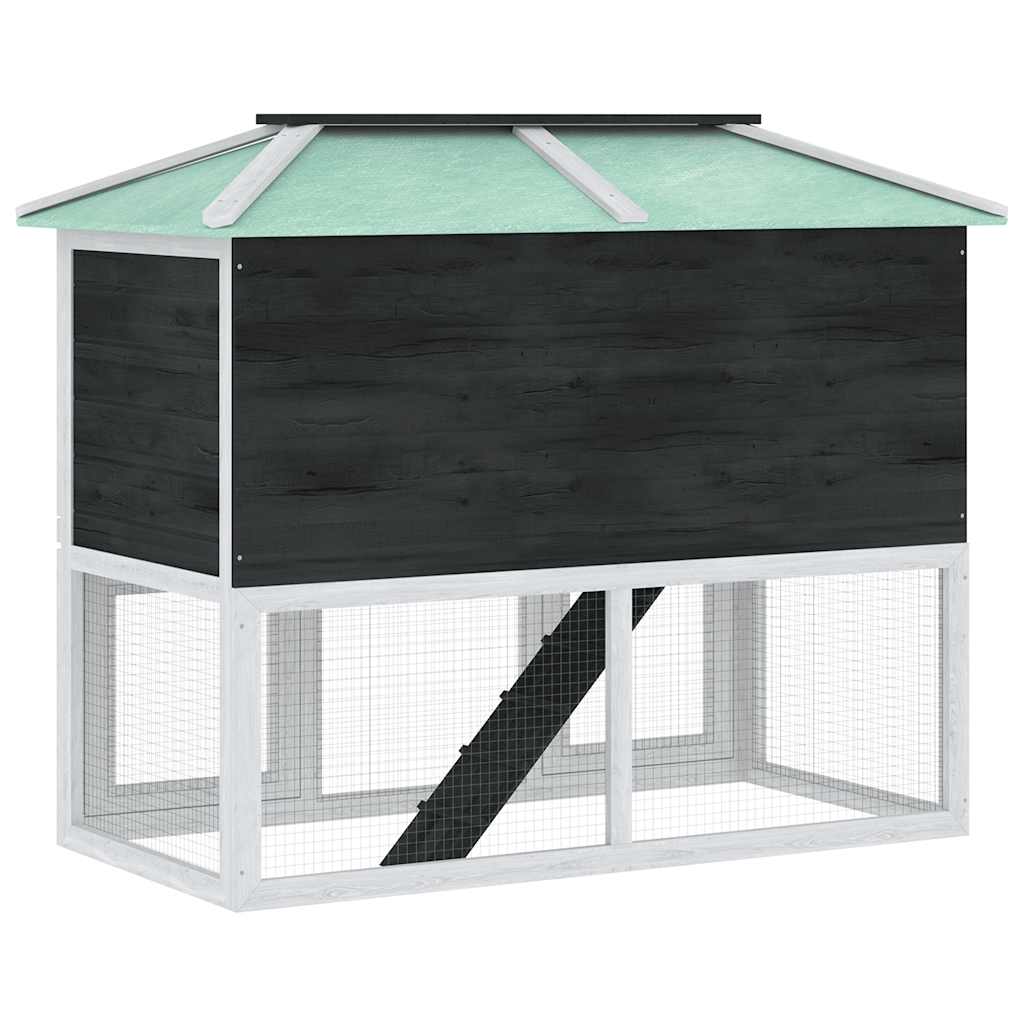 Animal Rabbit Cage Double Floor Wood