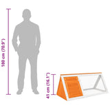 Animal Rabbit Cage Wood - Rear View