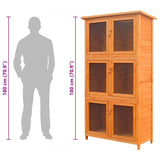 Animal Rabbit Cage 6 Rooms Wood