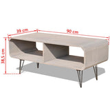 TV Cabinet 90x39x38.5 cm Wood Grey - Low Angle