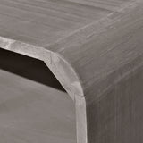 Coffee Table 90x55.5x38.5 cm Solid Paulownia Wood Grey - Rear View