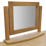 Dressing Table with Stool Solid Oak Wood - Side View