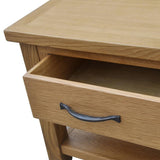 Coffee Table 88x53x45 cm Solid Oak Wood - Top-Down View