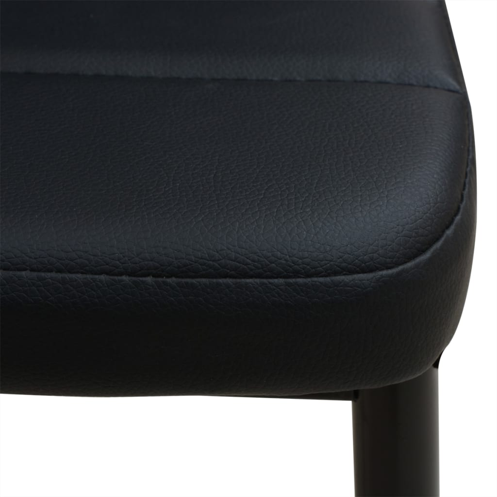 Five Piece Dining Table and Chair Set Black