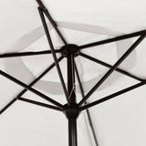 LED Cantilever Garden Parasol 3 m Sand White