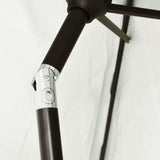 LED Cantilever Garden Parasol 3 m Sand White - Low Angle