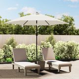 LED Cantilever Garden Parasol 3 m Sand White