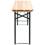 Folding Beer Table with 2 Benches 177 cm Pinewood - Extra Image