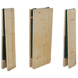 Folding Beer Table with 2 Benches 220 cm Fir Wood - 45-Degree Angle