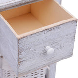 Bedside Cabinets 2 pcs Wood White - 45-Degree Angle