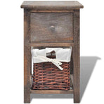 Bedside Cabinet Wood Brown