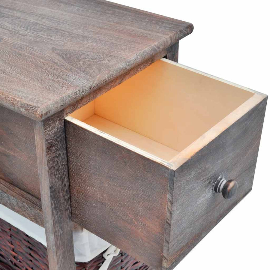 Bedside Cabinet Wood Brown