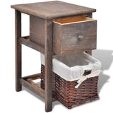Bedside Cabinets 2 pcs Wood Brown - Top-Down View