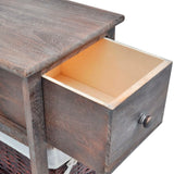 Bedside Cabinets 2 pcs Wood Brown - 45-Degree Angle
