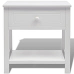 Bedside Cabinet Wood White