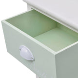 French Storage Cabinet 3 Drawers Wood - 45-Degree Angle