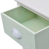 French Storage Cabinet 5 Drawers Wood - 45-Degree Angle