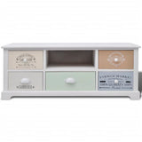 French TV Cabinet Wood - Side View