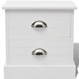 French Bedside Cabinet White