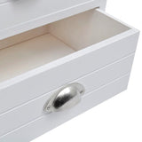 French Bedside Cabinet White - 45-Degree Angle
